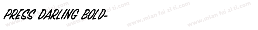 Press Darling Bold字体转换